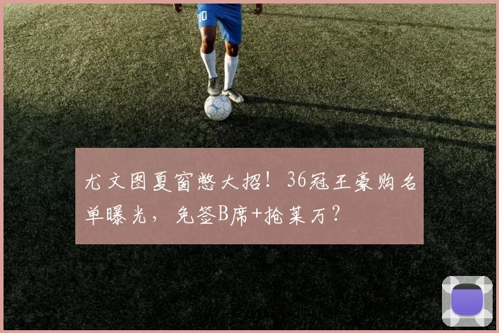 尤文图夏窗憋大招！36冠王豪购名单曝光，免签B席+抢莱万？